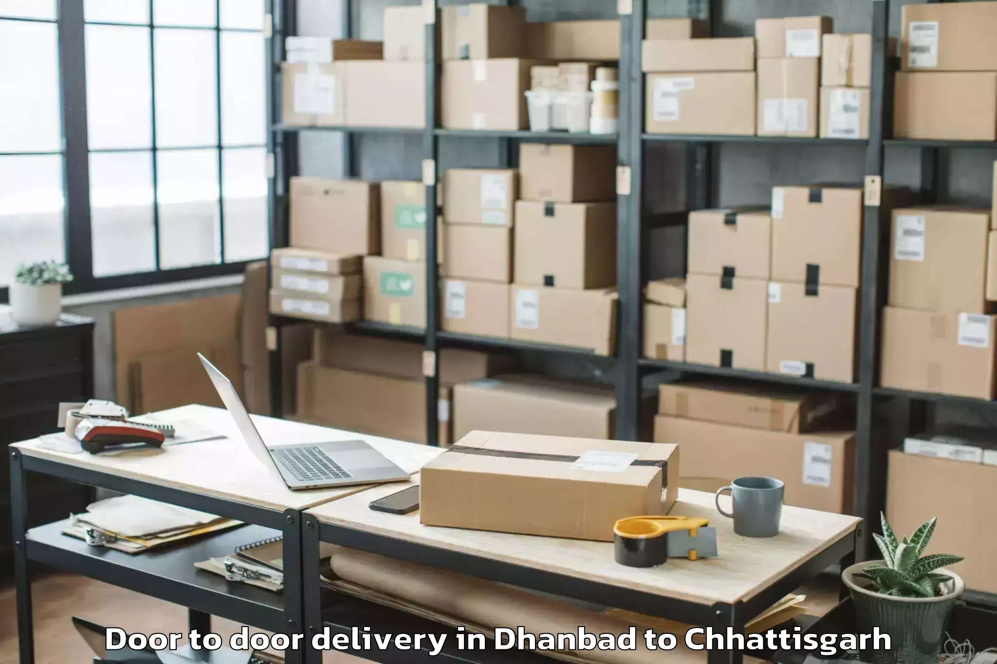 Efficient Dhanbad to Janjgir Door To Door Delivery